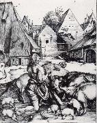 Albrecht Durer The Prodigal Son Amid the Swine Germany oil painting artist